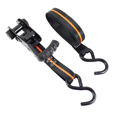 Keeper Keeper Ergo-Torque 1 in. W X 10 ft. L Black Ratchet Tie Down Strap 500 lb 4 pk 47312